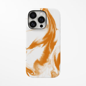 Yellow marble print tough phone case